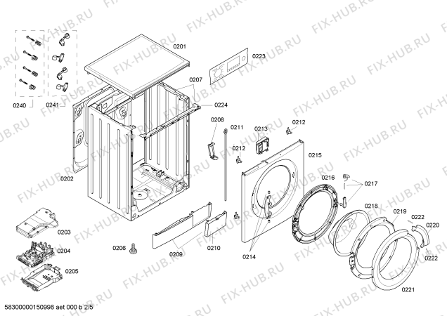 Схема №3 WS10M441OE с изображением Панель управления для стиралки Siemens 00706961