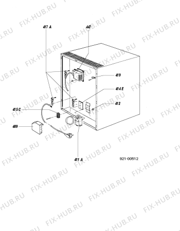 Взрыв-схема холодильника Electrolux RH250LD_1 - Схема узла Armature/fitting