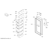 Схема №2 GSV34V30FF с изображением Дверь для холодильника Bosch 00242995