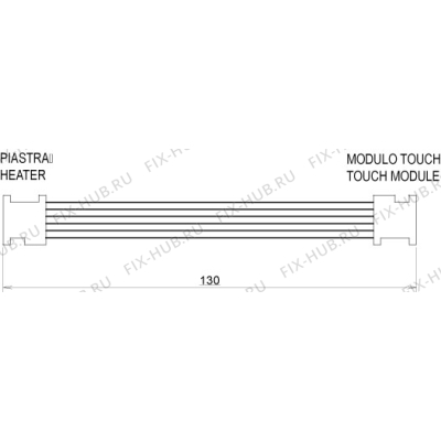 Шлейф для духового шкафа Indesit C00264838 в гипермаркете Fix-Hub