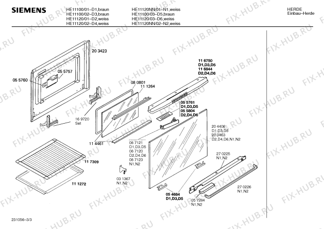 Схема №1 HE11100 с изображением Переключатель для электропечи Siemens 00059267