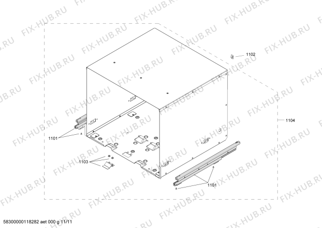 Взрыв-схема кофеварки (кофемашины) Gaggenau CM200630 Gaggenau - Схема узла 11