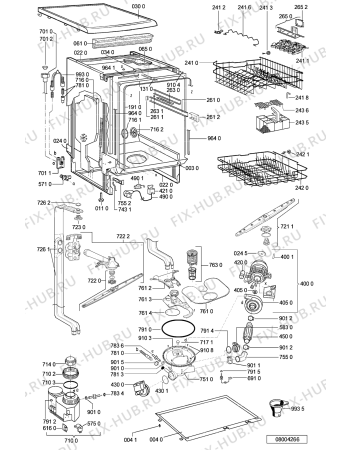 Схема №1 ADP 6600/5 IX с изображением Модуль (плата) управления для посудомойки Whirlpool 481221838294