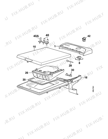 Взрыв-схема стиральной машины Zanussi T513 - Схема узла Command panel 037