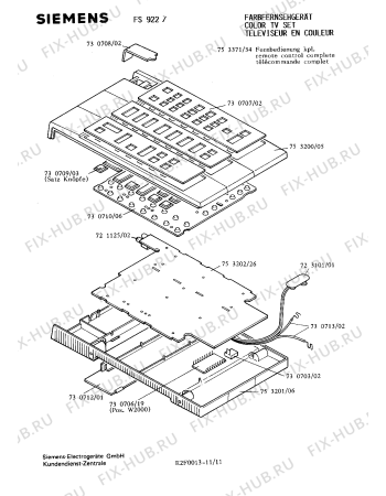 Взрыв-схема телевизора Siemens FS9227 - Схема узла 11