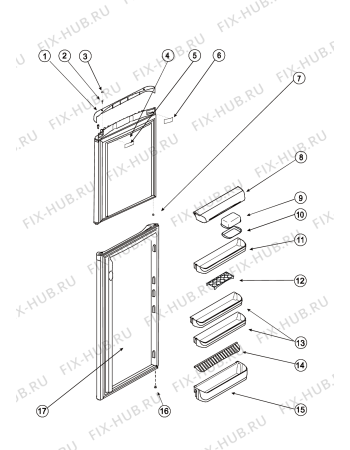 Взрыв-схема холодильника Indesit T18NFSLZ (F039235) - Схема узла
