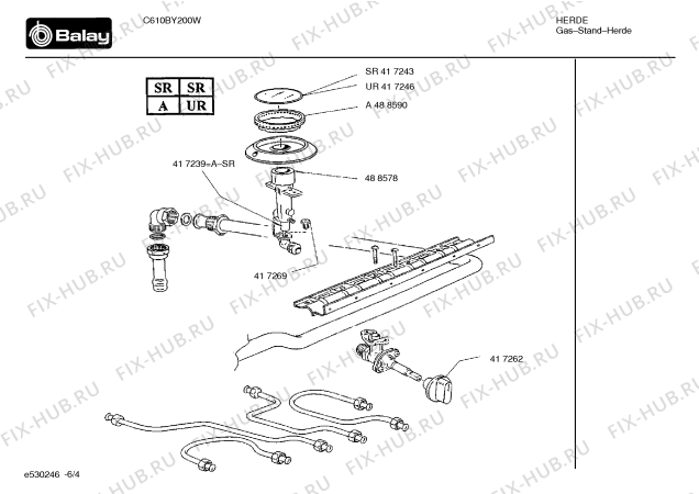 Схема №2 C610BY200W с изображением Противень для духового шкафа Bosch 00219438