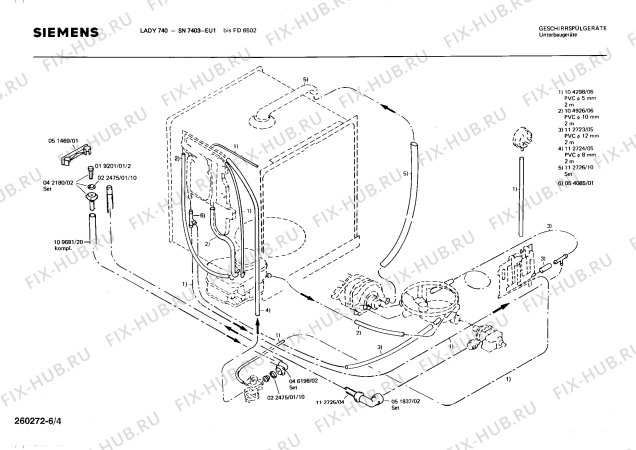 Схема №3 SN7403 с изображением Переключатель для посудомоечной машины Siemens 00054916