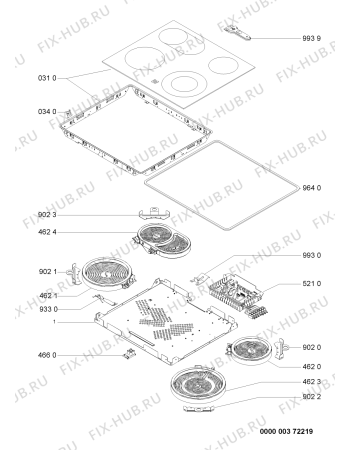 Схема №1 PCTOC141160NE с изображением Втулка для плиты (духовки) Whirlpool 480121104125