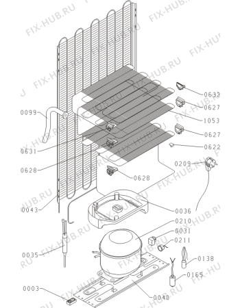 Взрыв-схема холодильника Gorenje RK1298W (329692, HZS3027) - Схема узла 04