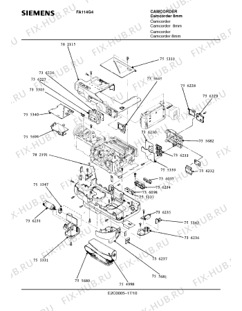Схема №7 FA114G4 с изображением Инструкция по эксплуатации для видеотехники Siemens 00530528