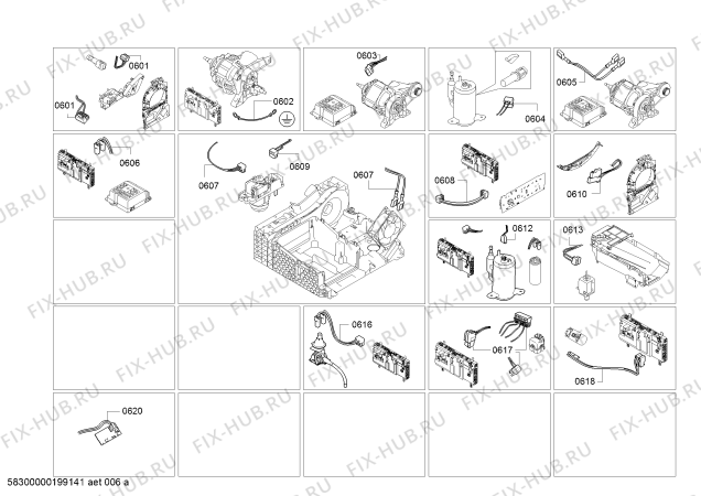 Схема №1 WTWH7540 Serie 8 SelfCleaning Condenser с изображением Силовой модуль запрограммированный для сушилки Bosch 10005947