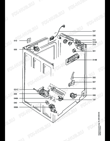 Взрыв-схема стиральной машины Husqvarna Electrolux QW14800 - Схема узла Electrical equipment 268
