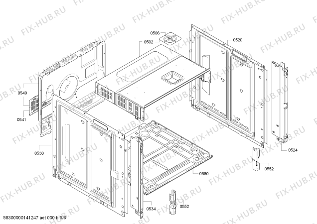 Схема №2 HBA56B650T с изображением Стекло часов для электропечи Bosch 00671636