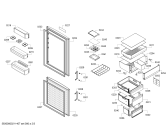 Схема №2 KGE366L4Q, Bosch с изображением Дверь для холодильной камеры Bosch 00718509
