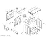 Схема №3 HBA56S550E с изображением Модуль управления, запрограммированный для плиты (духовки) Bosch 00700223