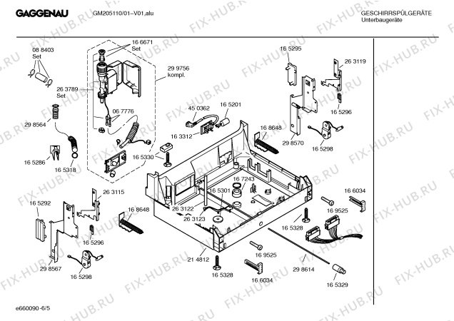 Схема №1 GM204110 с изображением Инструкция по эксплуатации Gaggenau для посудомоечной машины Bosch 00526636