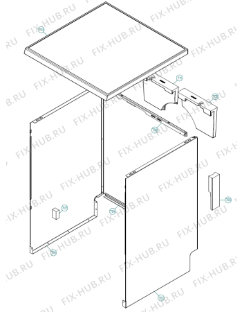 Взрыв-схема посудомоечной машины Asko D5654 SOF FS EU   -Stainless (401693, DW90.2) - Схема узла 07