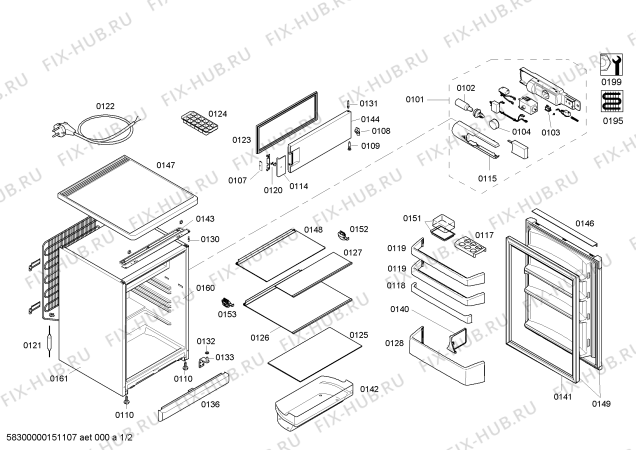 Схема №1 KTL71E23 с изображением Плата для холодильника Bosch 00678561