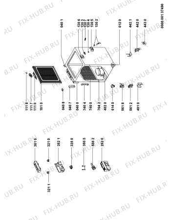 Схема №1 CF 19T с изображением Реле перегрузки для холодильной камеры Whirlpool 480132103009