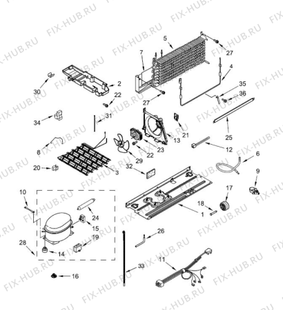 Схема №2 5WT511SFEW с изображением Диод для холодильной камеры Whirlpool 482000099197