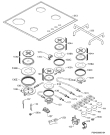 Схема №1 HG694340XB с изображением Поверхность для электропечи Aeg 140028848012