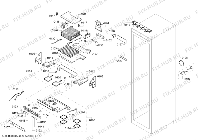 Схема №2 RF463201 с изображением Ванна для холодильника Bosch 00652142