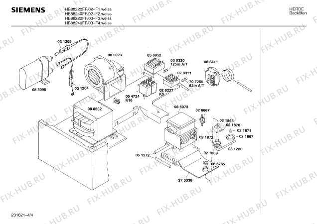 Схема №2 HE880416 с изображением Планка для электропечи Siemens 00271577