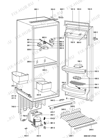 Схема №1 ARG 970/1/G/R с изображением Электрокомпрессор для холодильника Whirlpool 481236038637