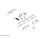 Схема №3 HGV745220N с изображением Панель управления для плиты (духовки) Bosch 00679603