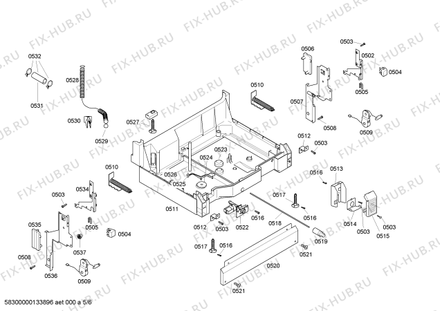 Схема №2 SHE43C06UC Bosch с изображением Программатор для стиралки Bosch 00440412