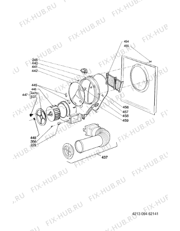 Схема №1 AWG 274C с изображением Дверка для электросушки Whirlpool 481244019737