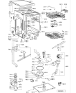 Схема №1 ADP 6600 WH с изображением Панель для электропосудомоечной машины Whirlpool 481245373708