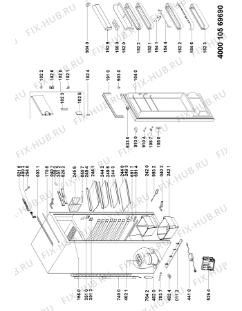Схема №1 KVIE 3161 A+++ с изображением Панель управления для холодильника Whirlpool 481010464833