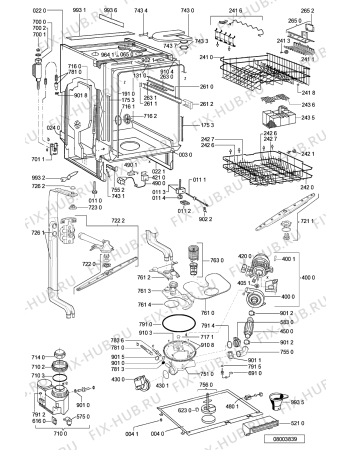 Схема №2 ADG 7556 с изображением Панель для посудомоечной машины Whirlpool 481245372593