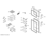 Схема №2 KDV33X41 с изображением Дверь для холодильника Bosch 00246639