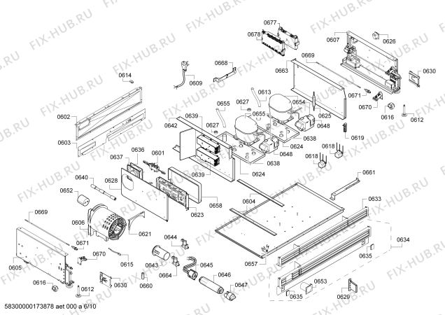 Схема №2 T36BT820NS с изображением Крышка для холодильника Bosch 00689159