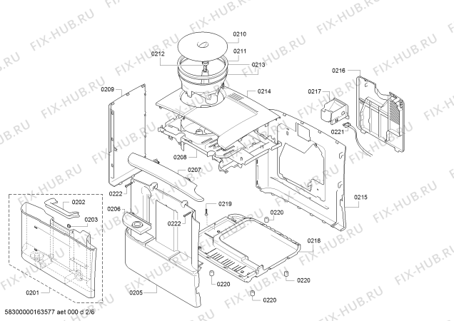 Схема №2 TES503M1DE VeroCafe Latte с изображением Переключатель для электрокофемашины Bosch 00623750
