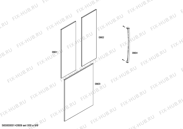 Схема №5 B36IT71SN с изображением Декоративная планка для холодильной камеры Bosch 00682518