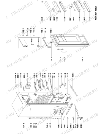 Схема №1 KVE 10S7000L A++WS с изображением Декоративная панель для холодильной камеры Whirlpool 480131100377