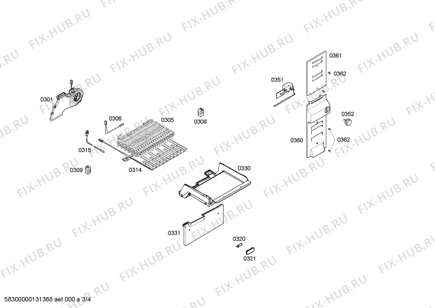 Схема №1 3KFB7813 с изображением Крышка для холодильной камеры Bosch 00667483