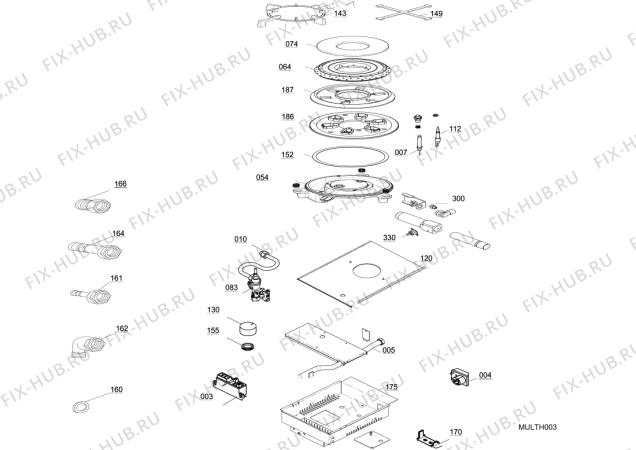 Схема №1 MGN8HK (F087537) с изображением Выравниватель для плиты (духовки) Indesit C00385072