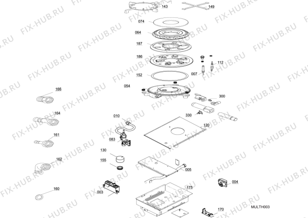 Схема №1 MGN8HK (F087537) с изображением Свеча для плиты (духовки) Indesit C00385034