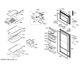 Схема №2 KDN36A79 с изображением Дверь морозильной камеры для холодильной камеры Bosch 00247668