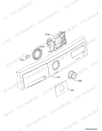 Взрыв-схема сушильной машины Electrolux E128HT40 - Схема узла Command panel 037