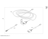 Схема №1 EXTNCB25 с изображением Кабель для плиты (духовки) Bosch 00750108