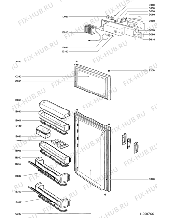 Схема №2 FD 8253 B с изображением Декоративная панель для холодильника Whirlpool 481946089687