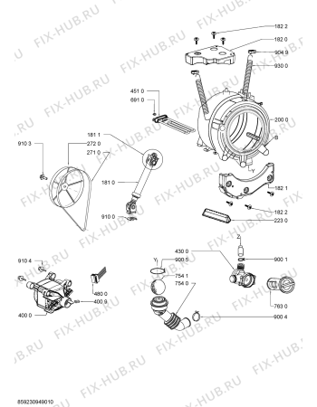 Схема №1 AWO/C 3127 P с изображением Микромодуль для стиралки Whirlpool 481010490543