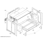 Схема №3 HBN630520F с изображением Фронтальное стекло для духового шкафа Bosch 00477970