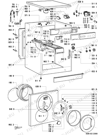 Схема №1 406 509 с изображением Декоративная панель для стиралки Whirlpool 481945328243